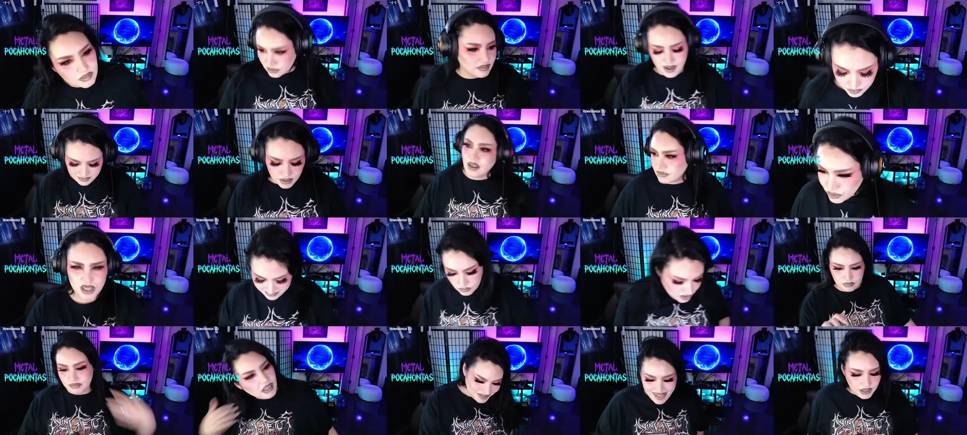 QueenOfMetal photo contact sheet