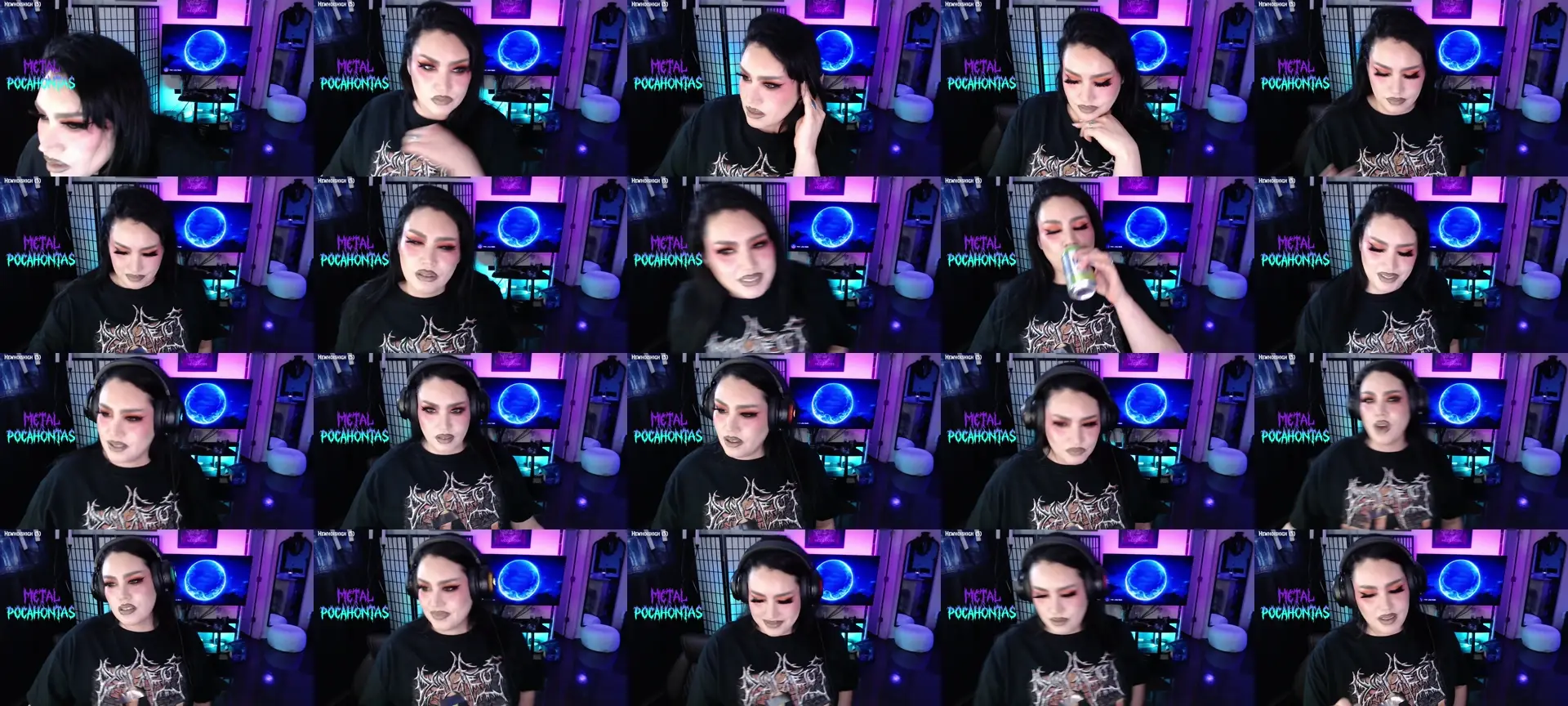 QueenOfMetal photo contact sheet