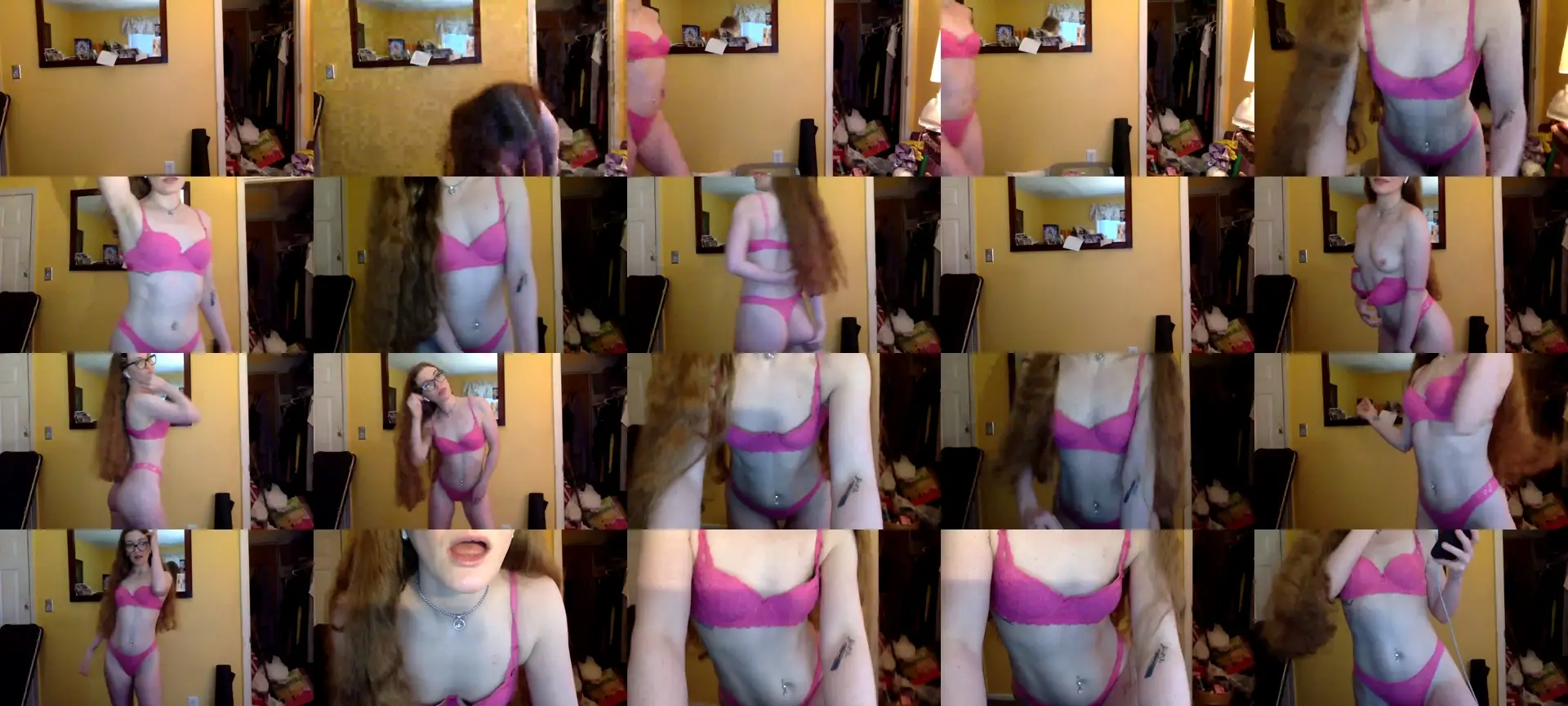 Redheadkitty1 photo contact sheet