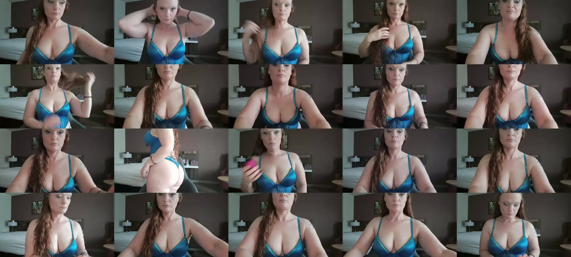 Sexiginger22 photo contact sheet