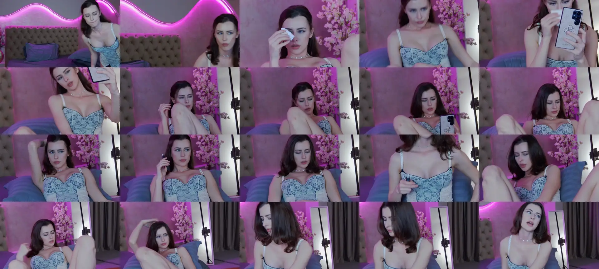 AmberBloomX photo contact sheet