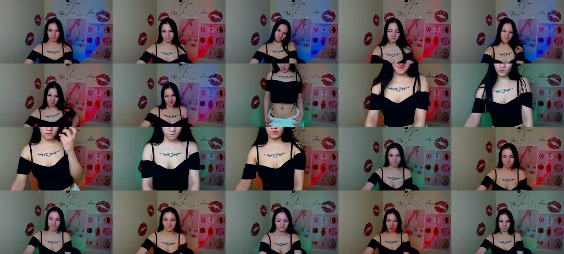 CutieEmma photo contact sheet