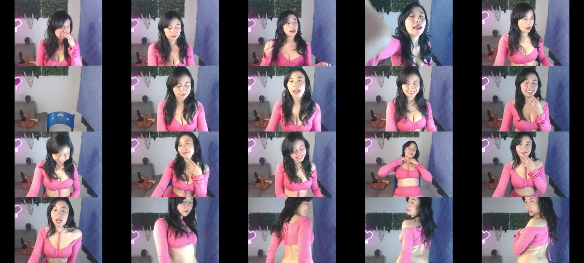 LolaOpalX photo contact sheet