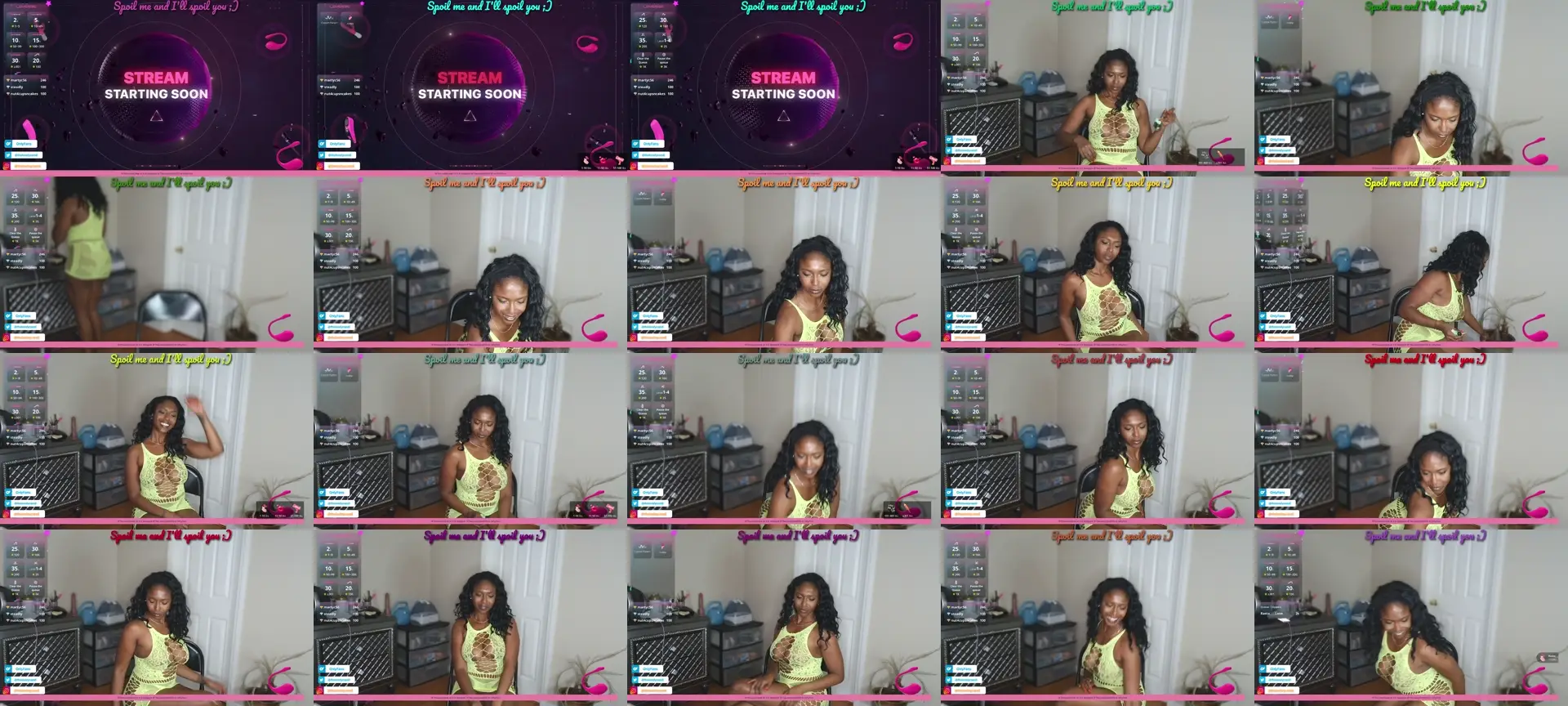 LovelyCandi photo contact sheet