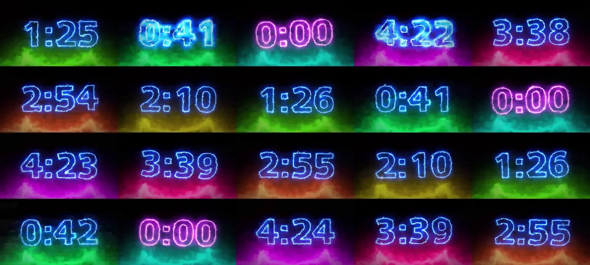 TestCam3 photo contact sheet