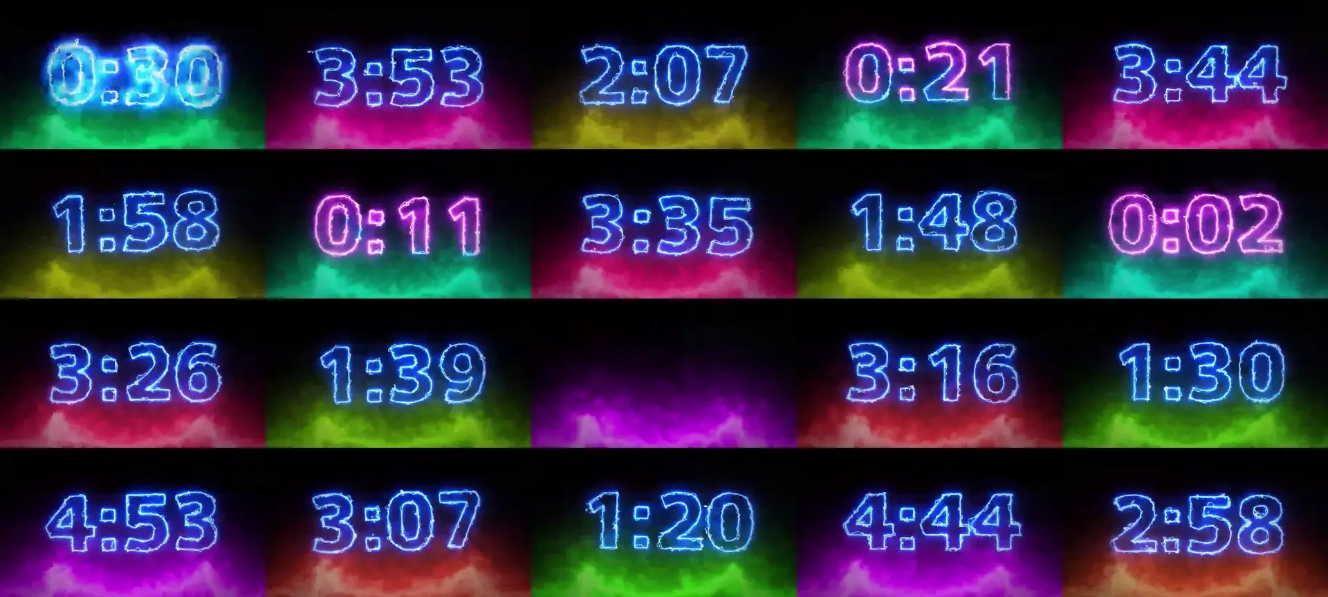 TestCam3 photo contact sheet