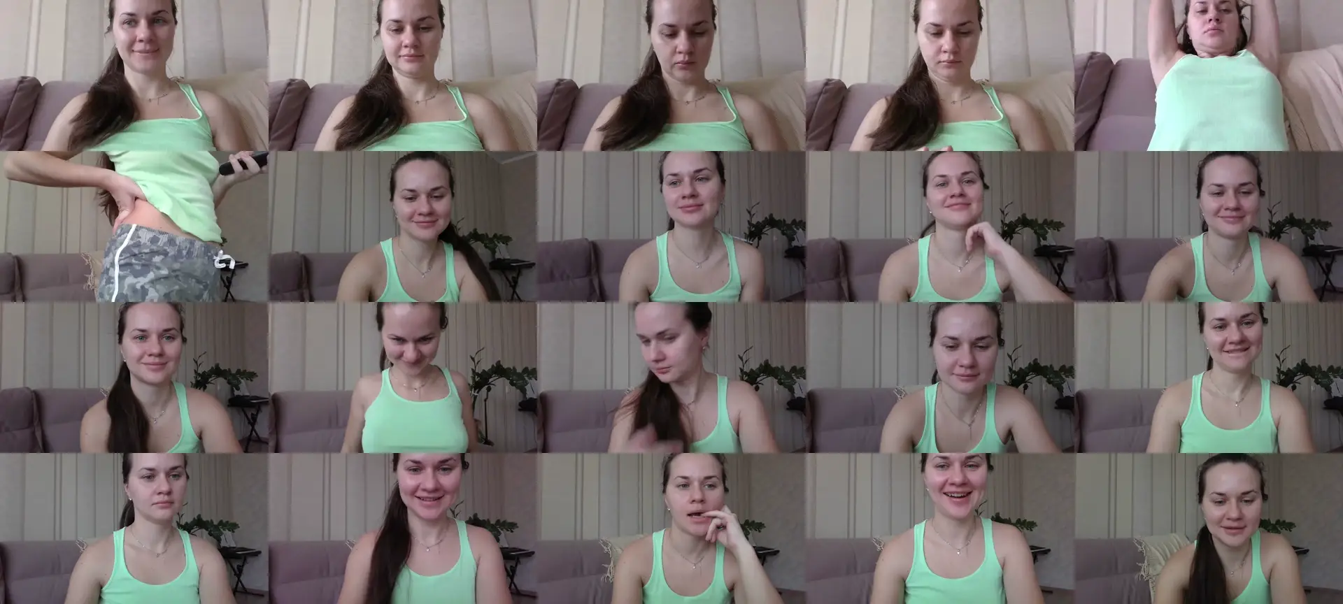 ArianaaaSnowf photo contact sheet