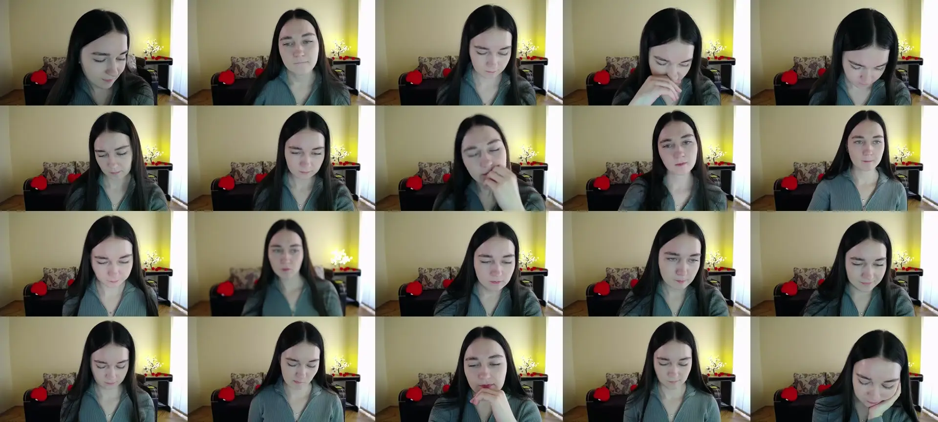 Gabriellafire photo contact sheet