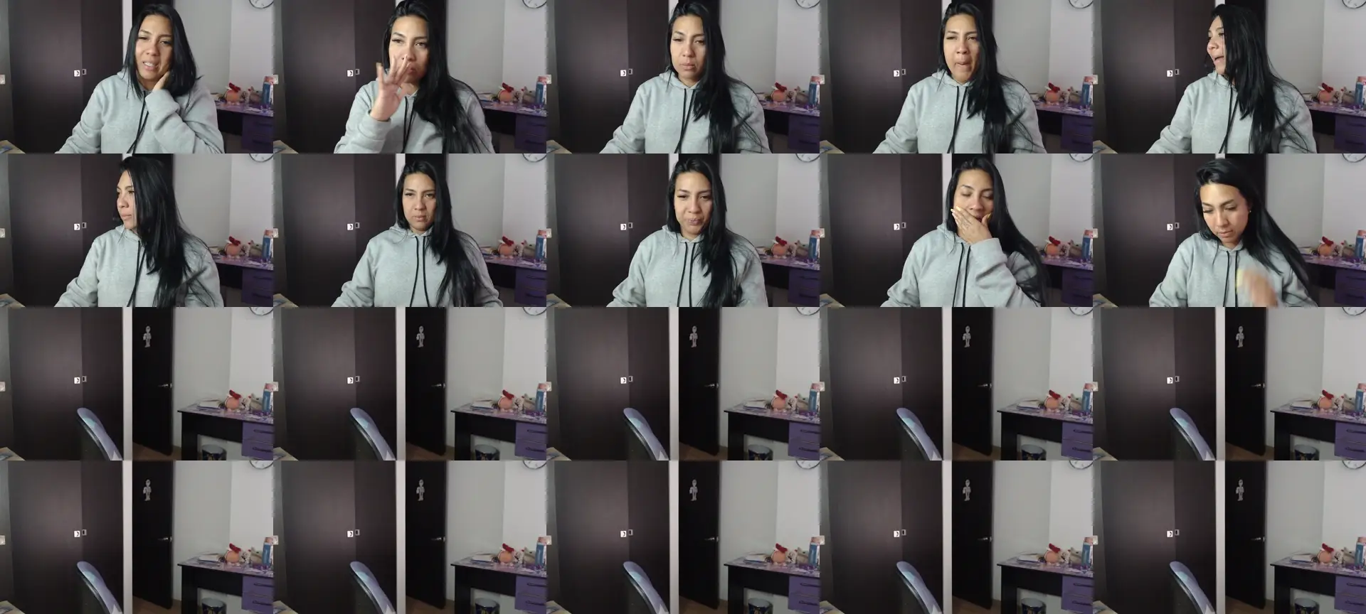 Gaby_blue photo contact sheet