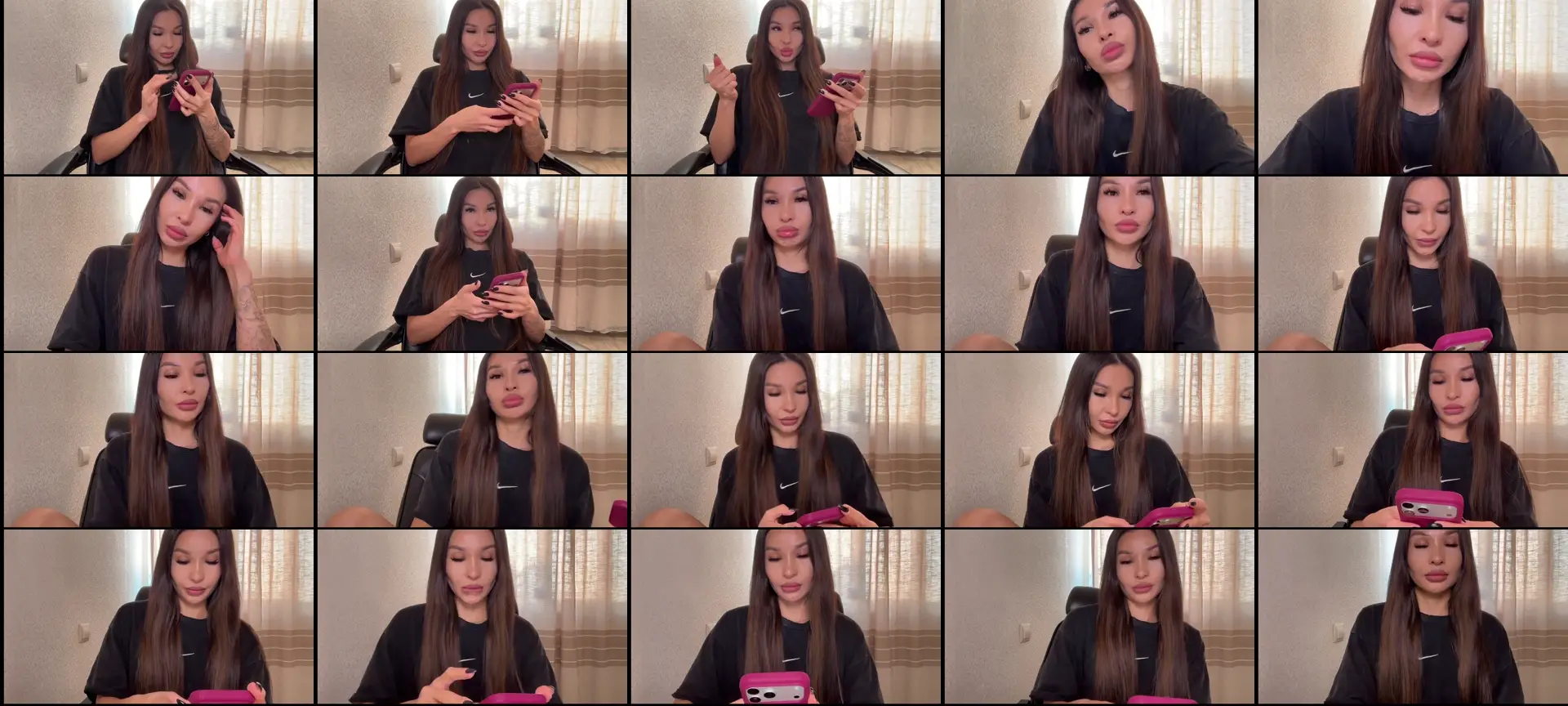 geisha photo contact sheet