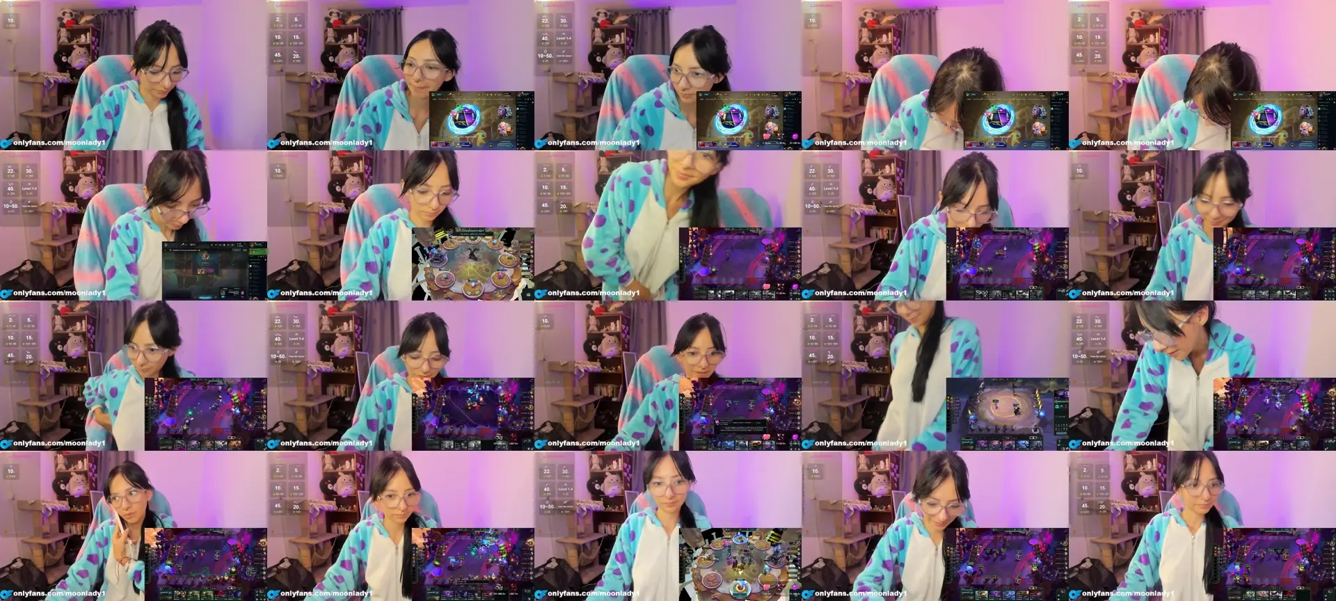 Moonlady6 photo contact sheet