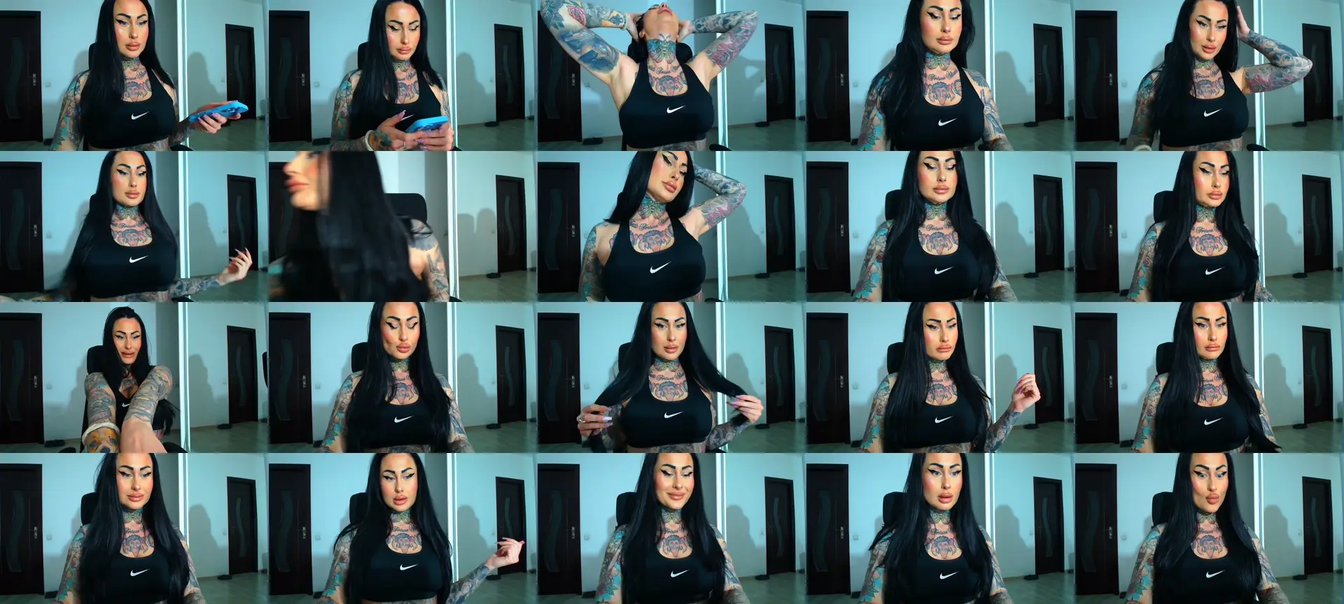 GirlllTattoo photo contact sheet