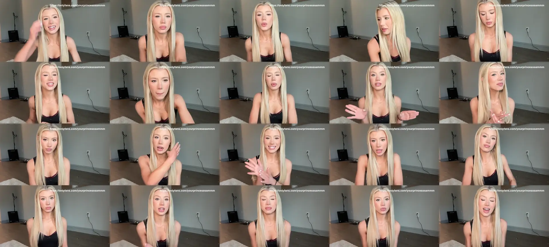 SweetSamxo photo contact sheet