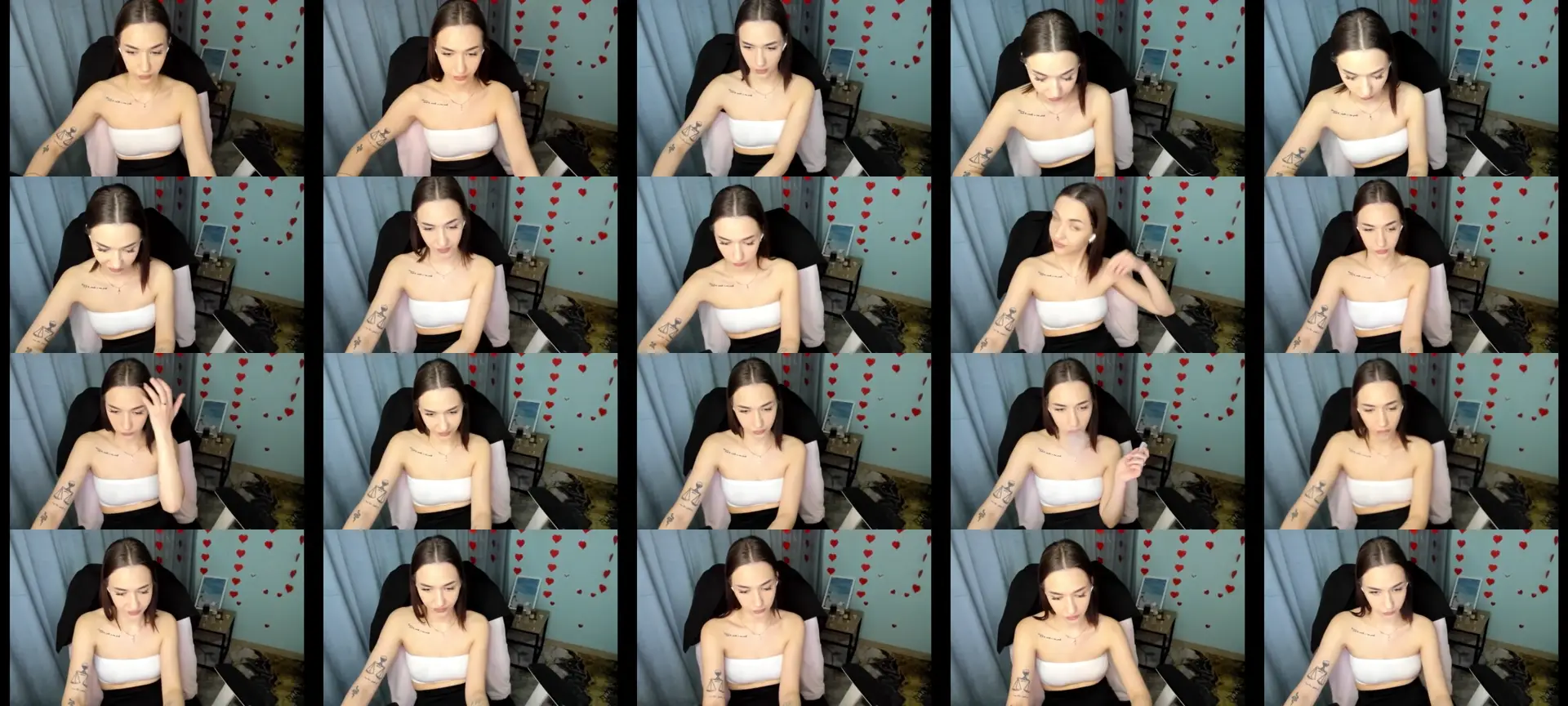 AriTemptation photo contact sheet