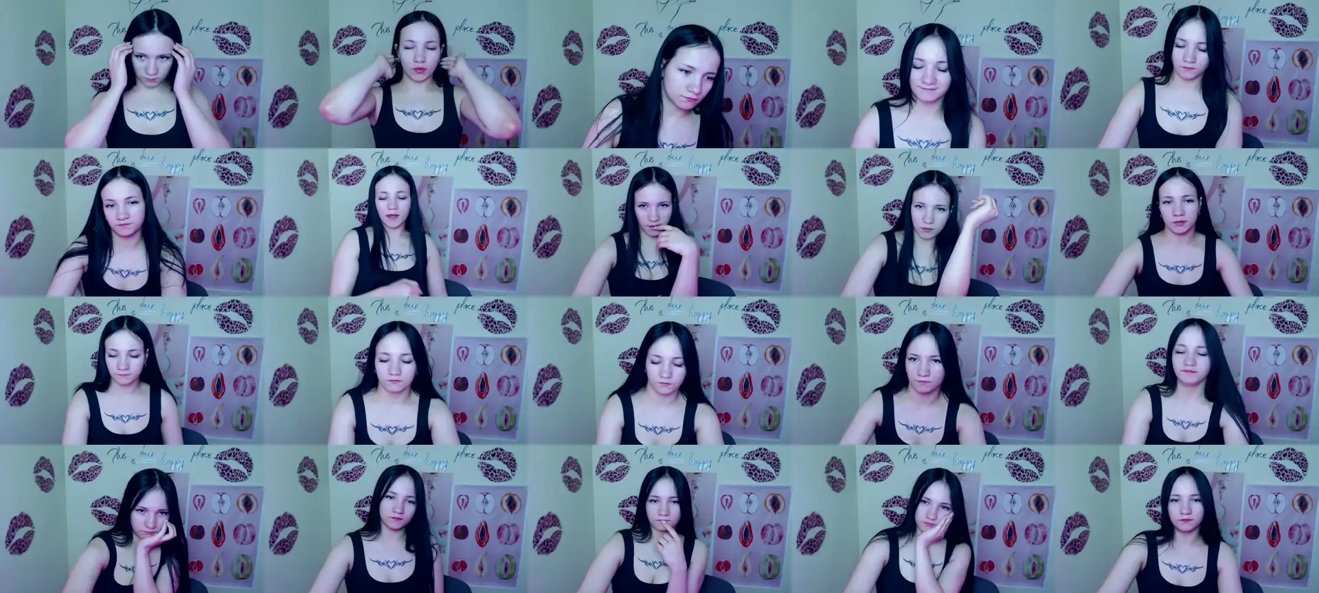 CutieEmma photo contact sheet