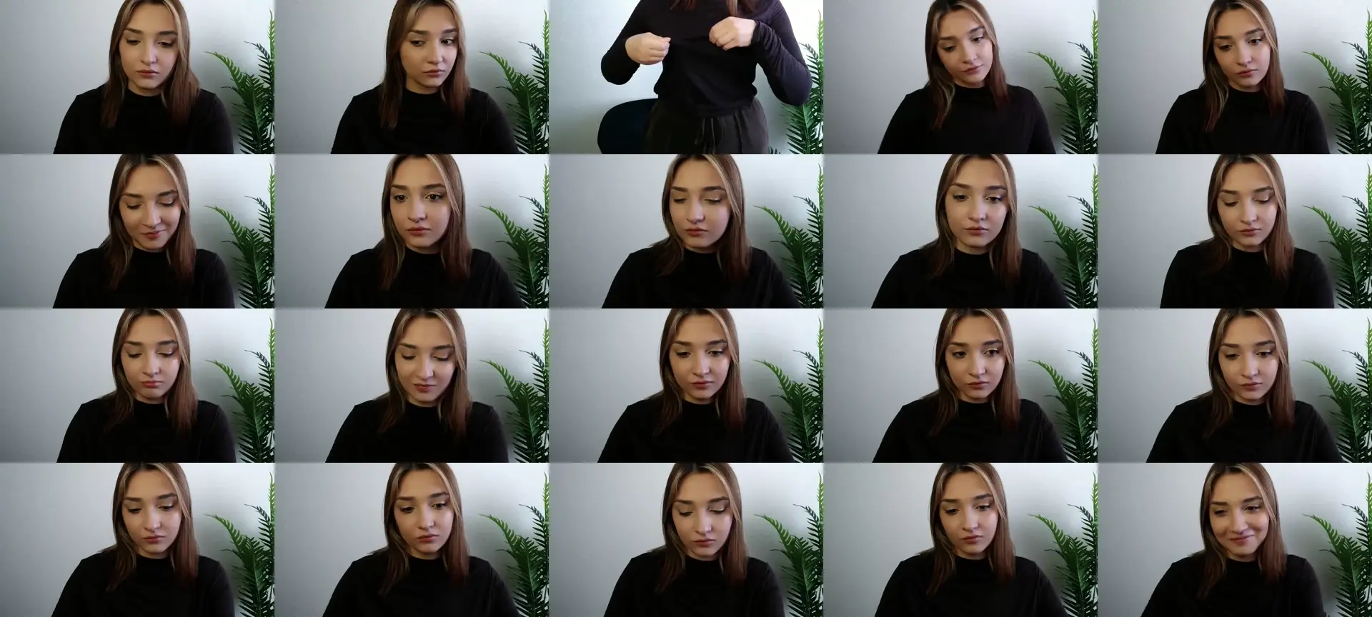 Veryshygirl photo contact sheet