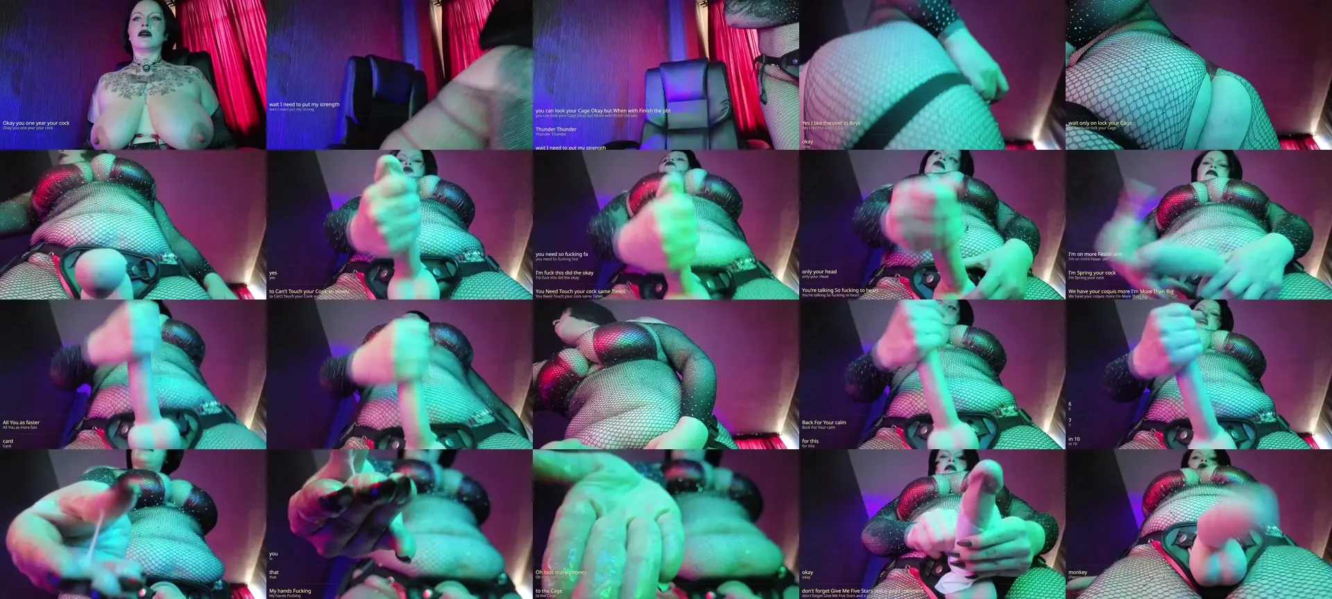 MistressOliv photo contact sheet