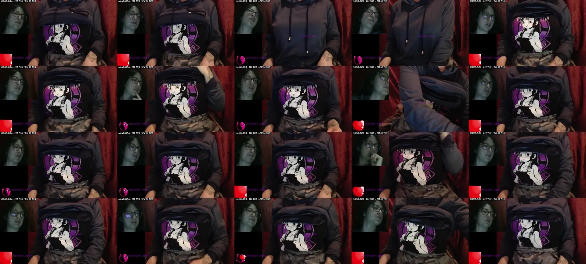 Abby_oxox photo contact sheet