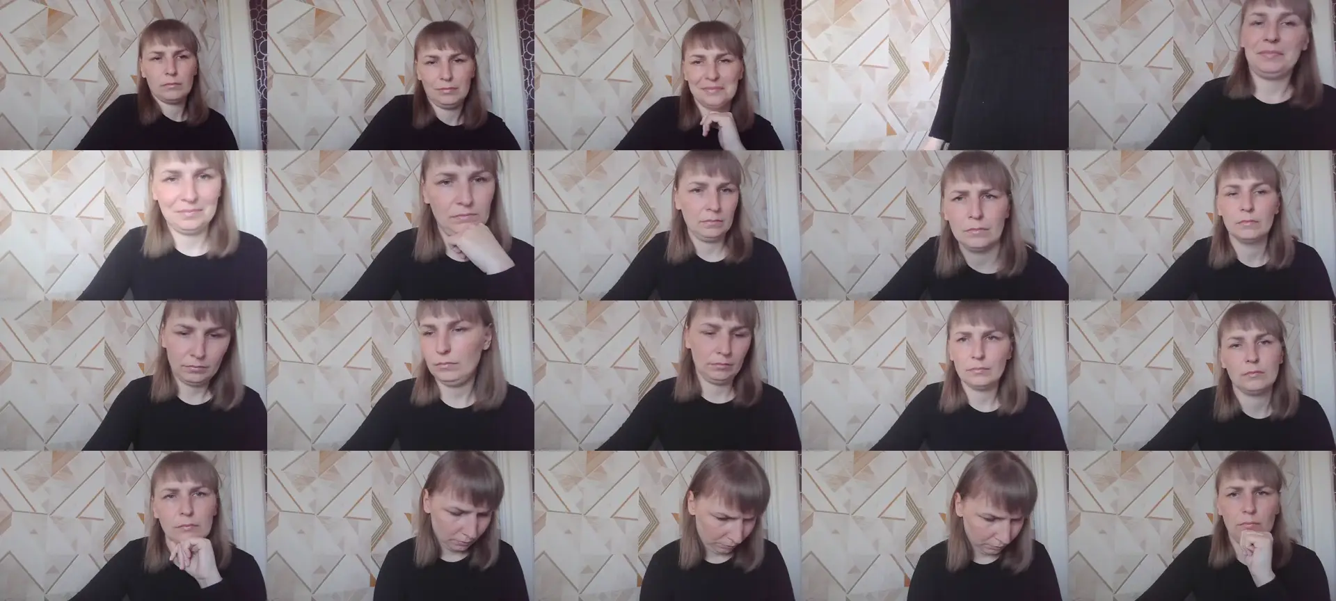 AllyBloom photo contact sheet