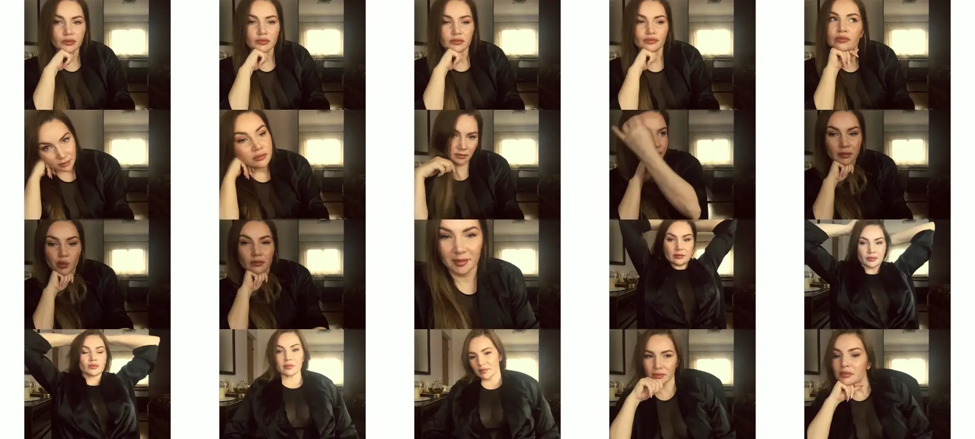 ArianaAri photo contact sheet