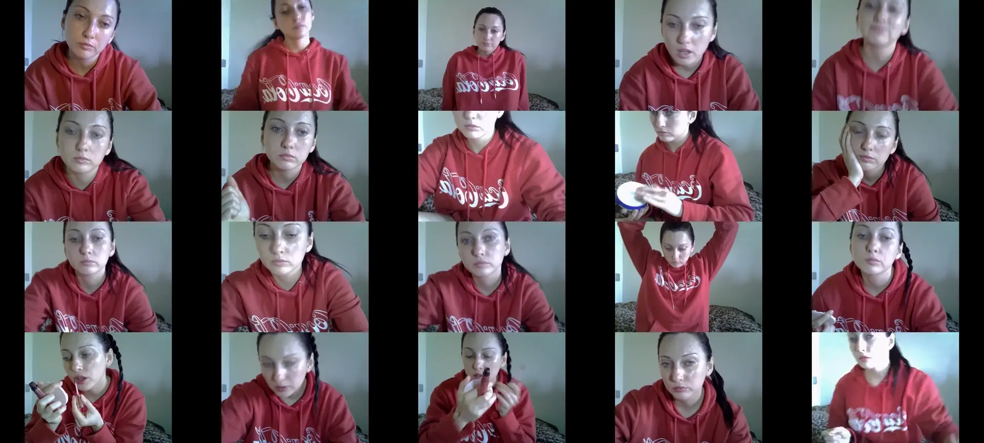 cocainemodel photo contact sheet