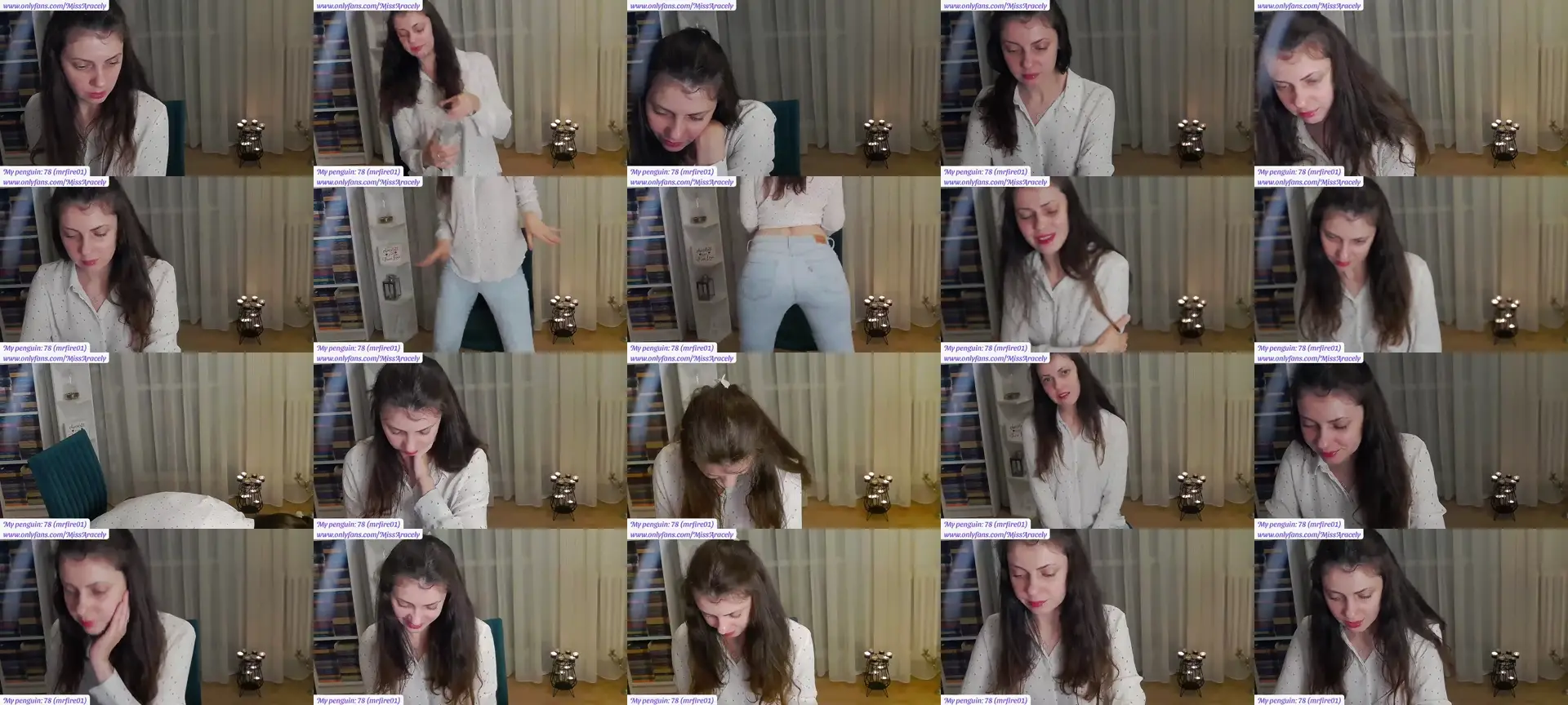 MissAracely photo contact sheet