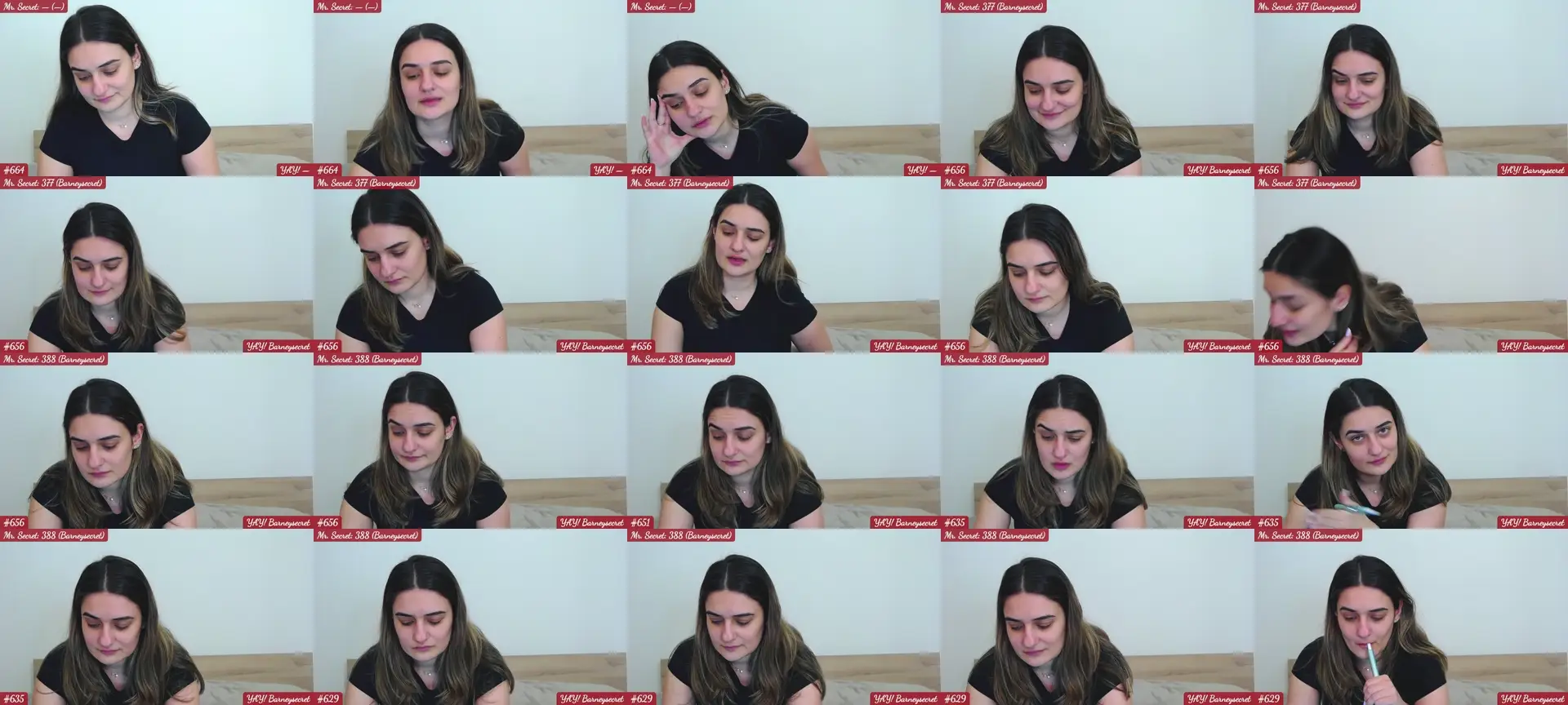 SecretAmber photo contact sheet