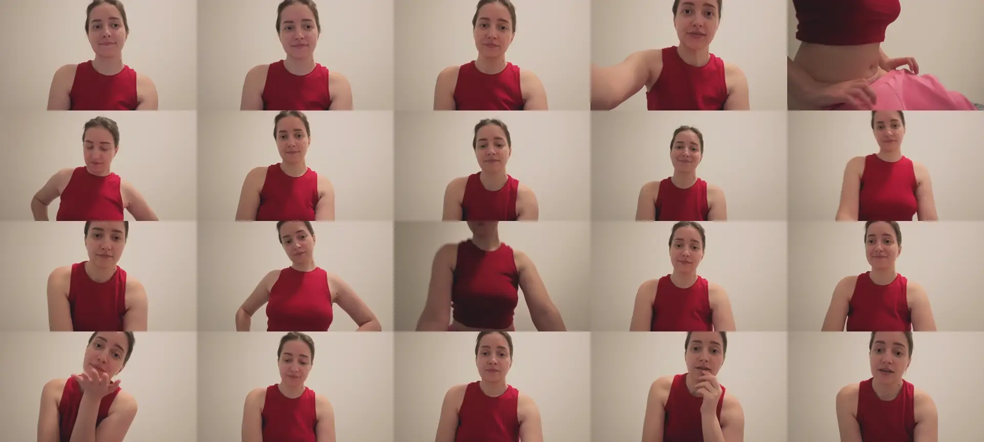 SkinnyAnna photo contact sheet