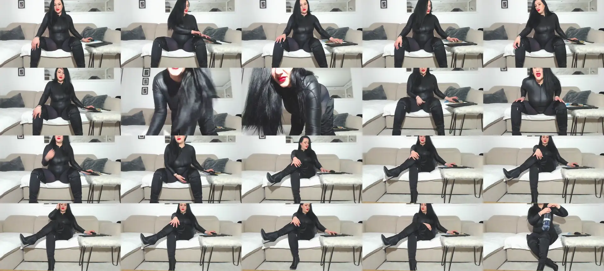 Xsexydomina photo contact sheet