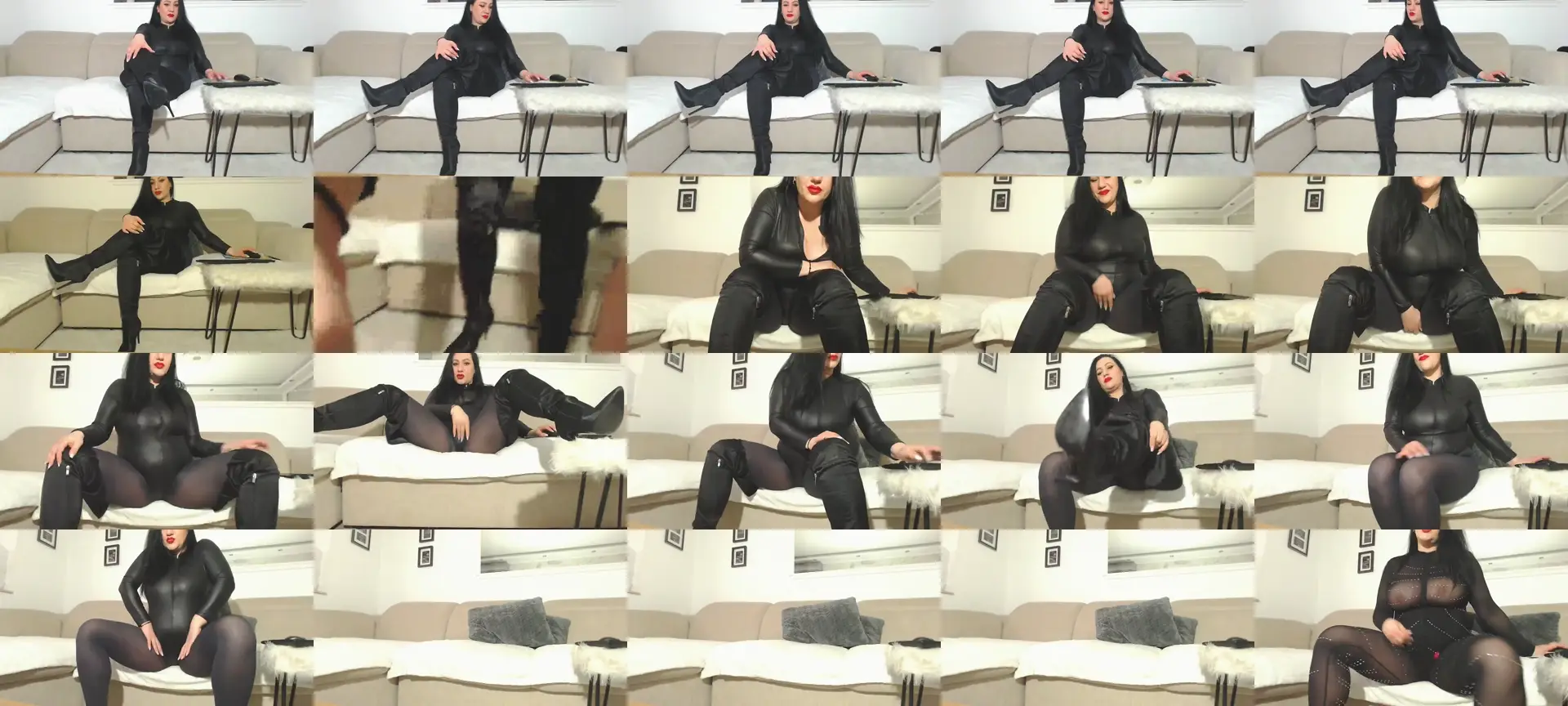 Xsexydomina photo contact sheet