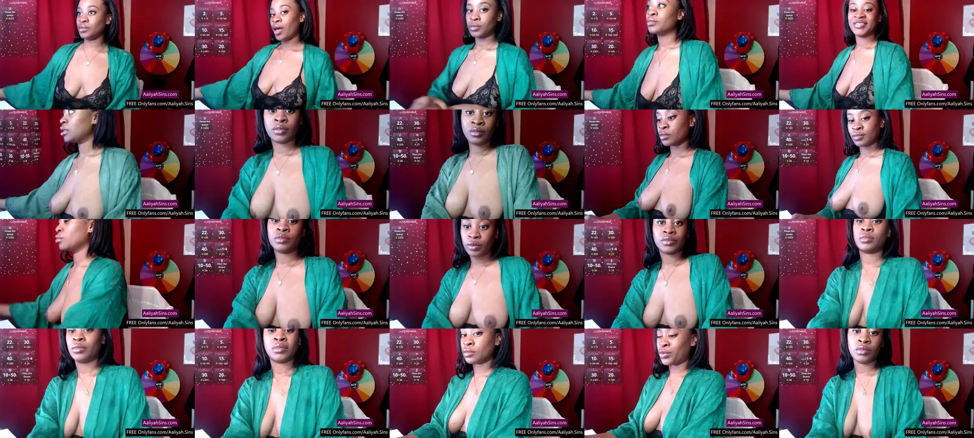 AaliyahSins photo contact sheet