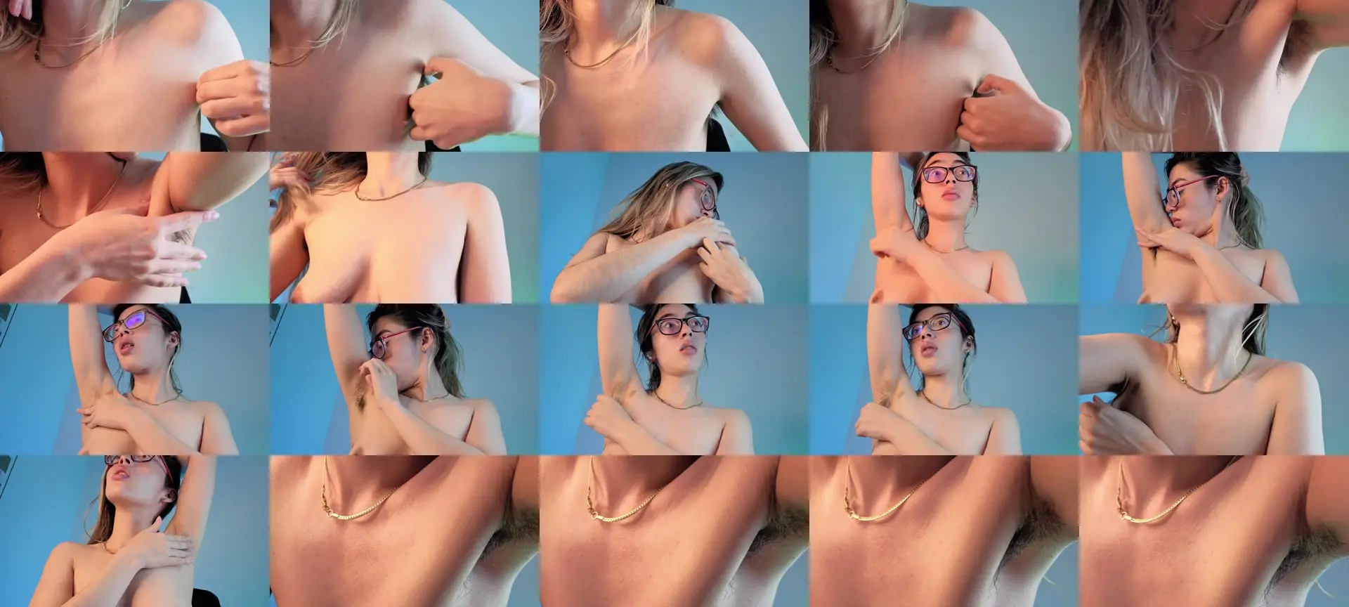 Carolblonde photo contact sheet