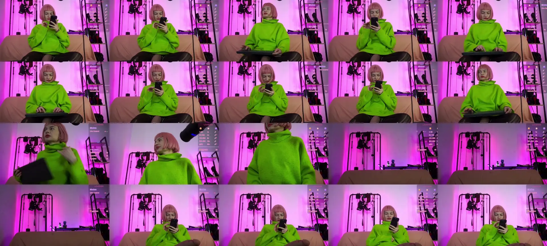 CyberXGoddess photo contact sheet