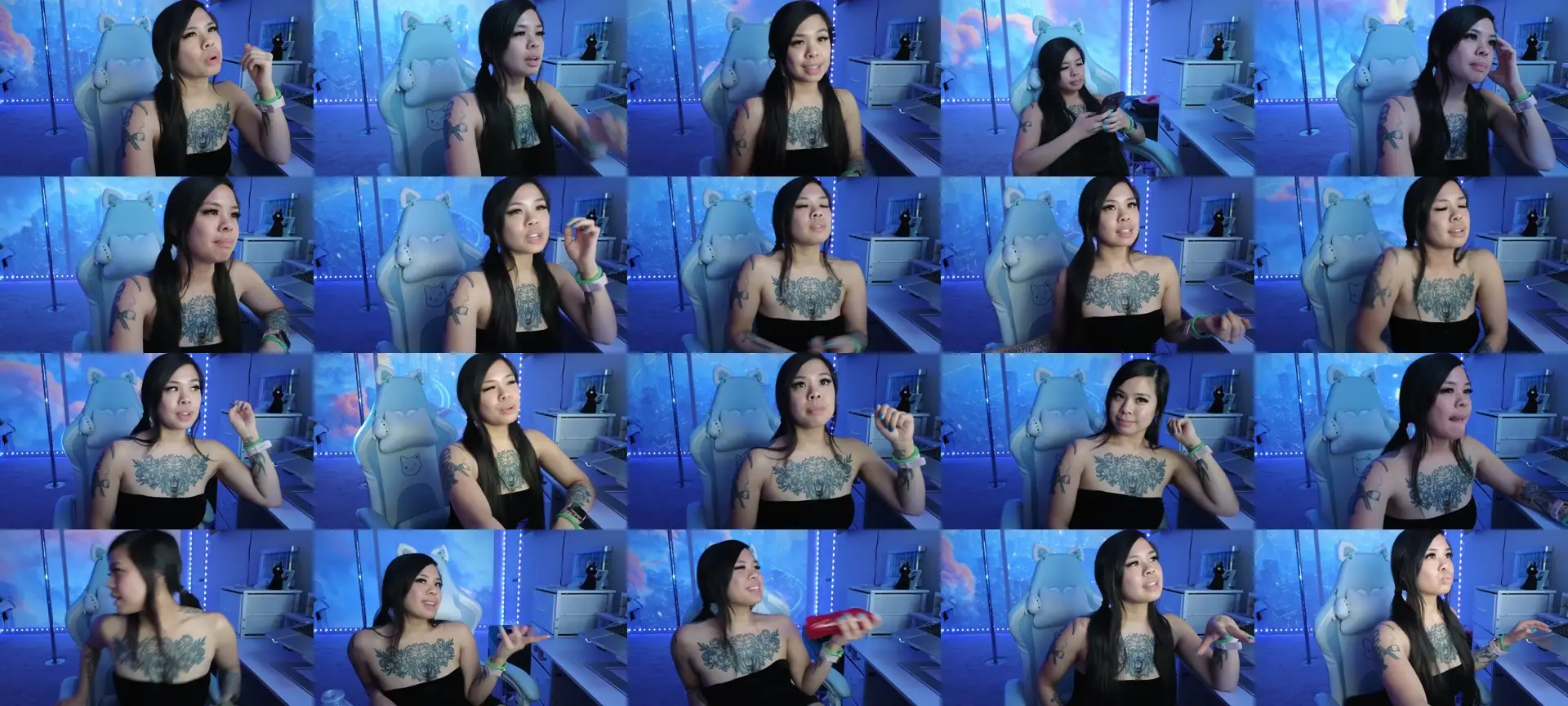 dolllface photo contact sheet