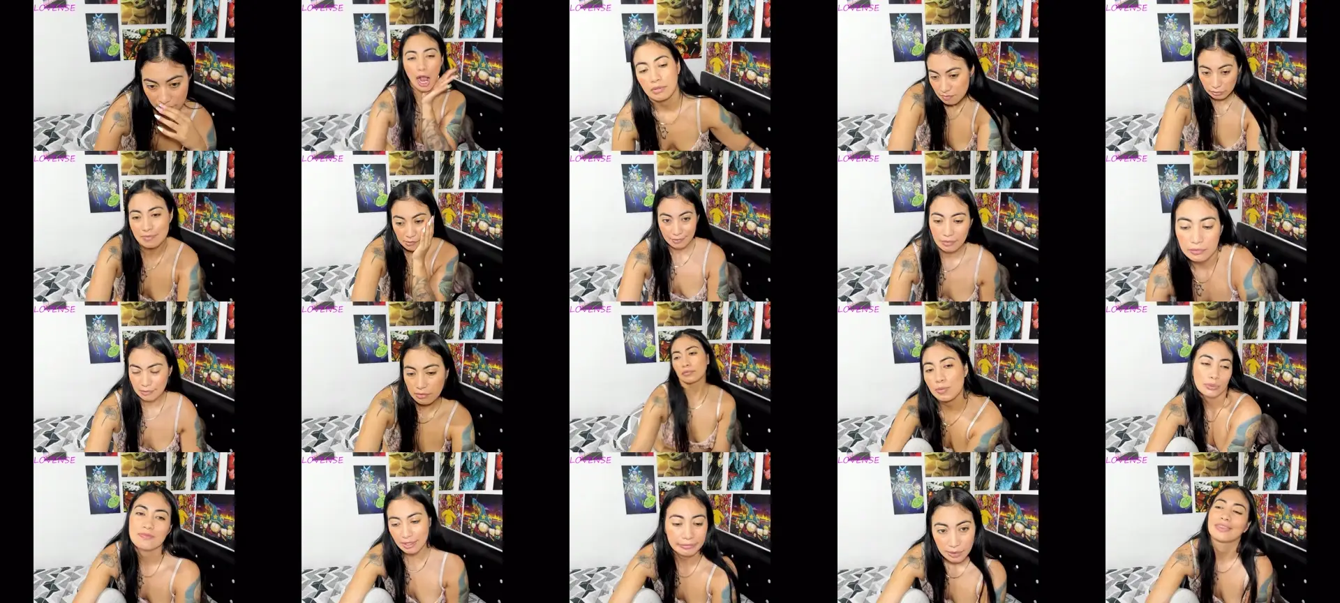 EvaInked photo contact sheet