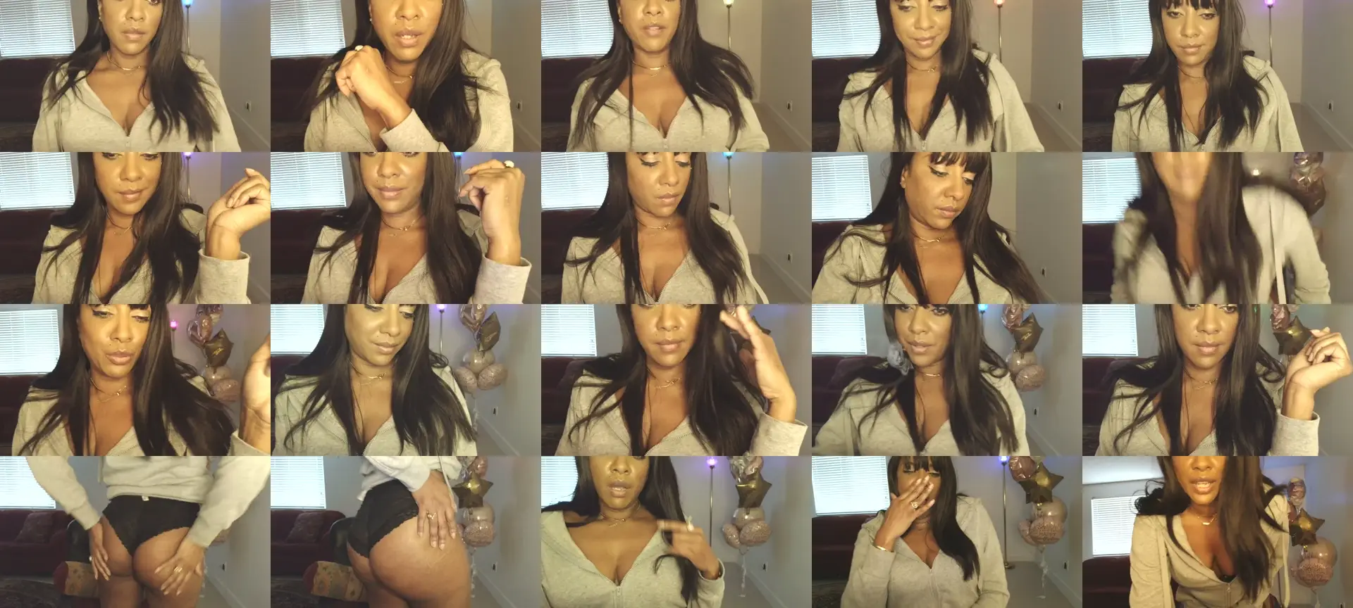 GoddessXandra photo contact sheet