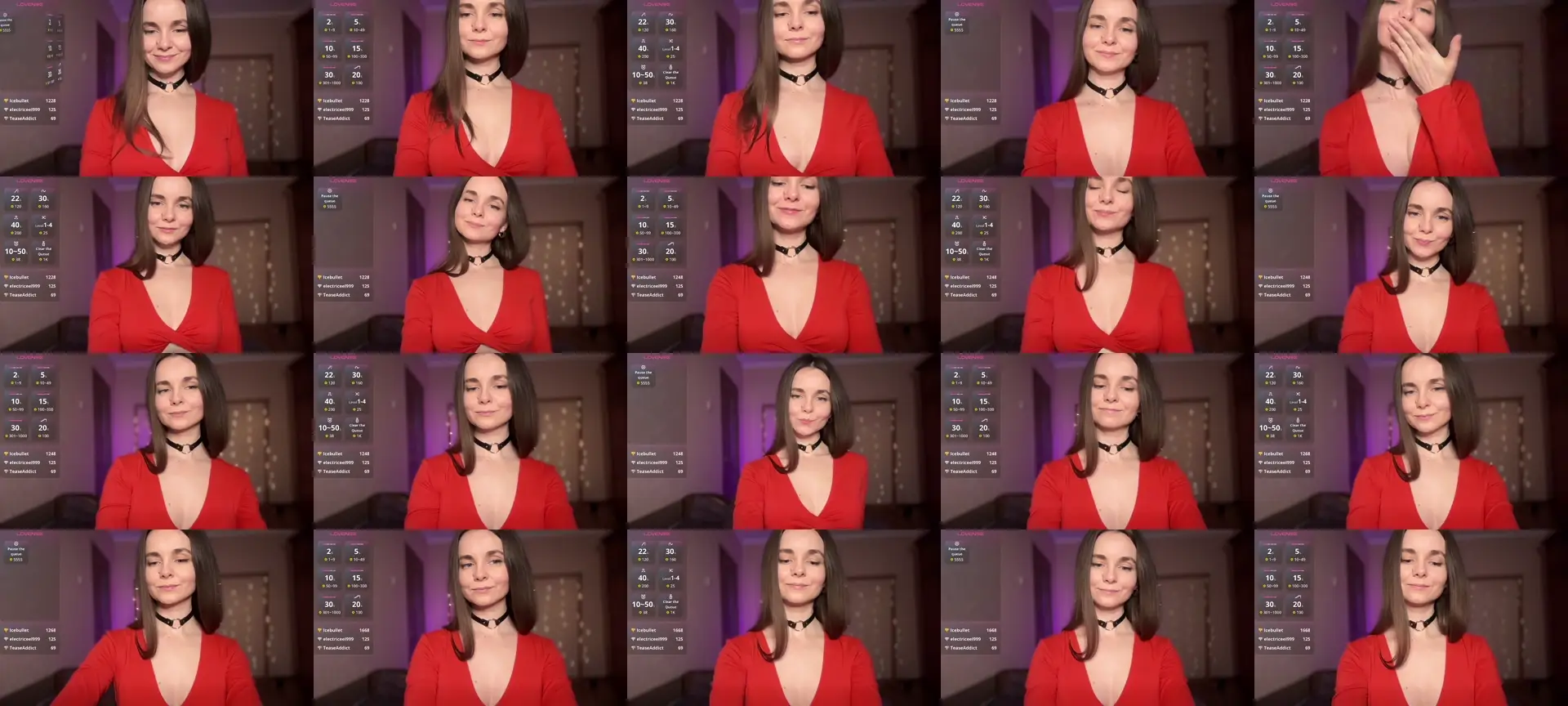 LanaLouLou photo contact sheet