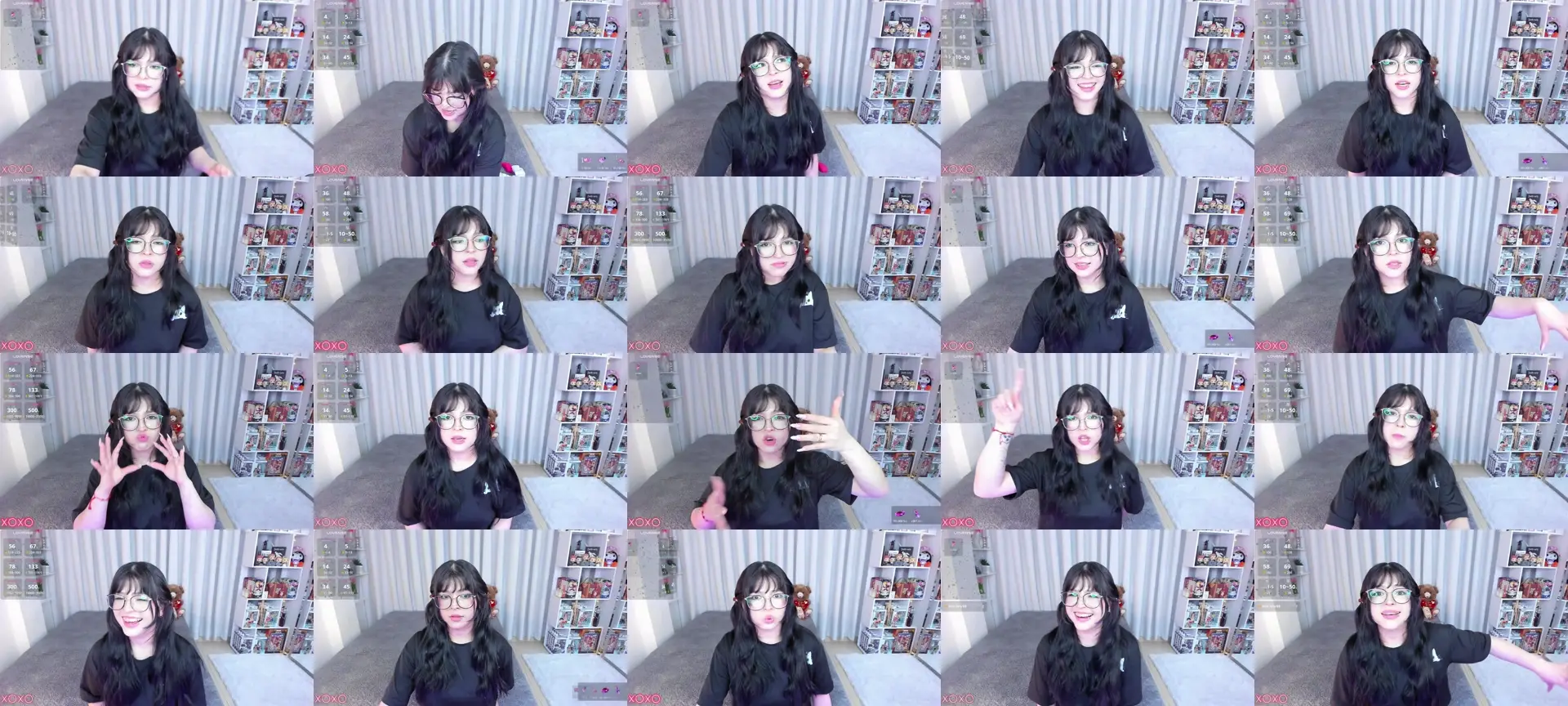 Misshoneyxx photo contact sheet