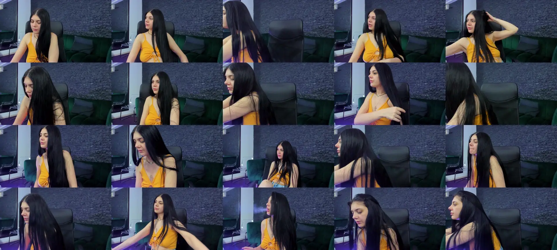 SerennaNoir photo contact sheet