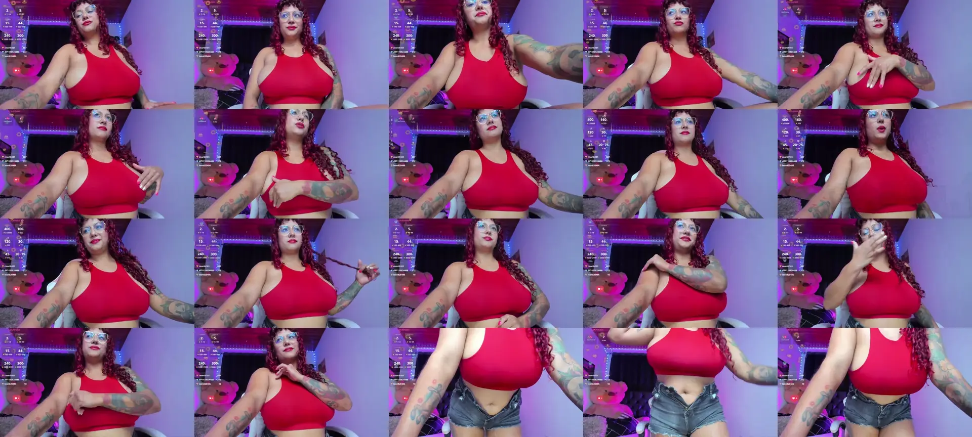 SweetieLena photo contact sheet