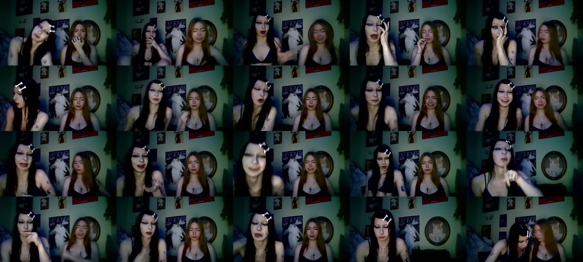 Vampiregirl photo contact sheet