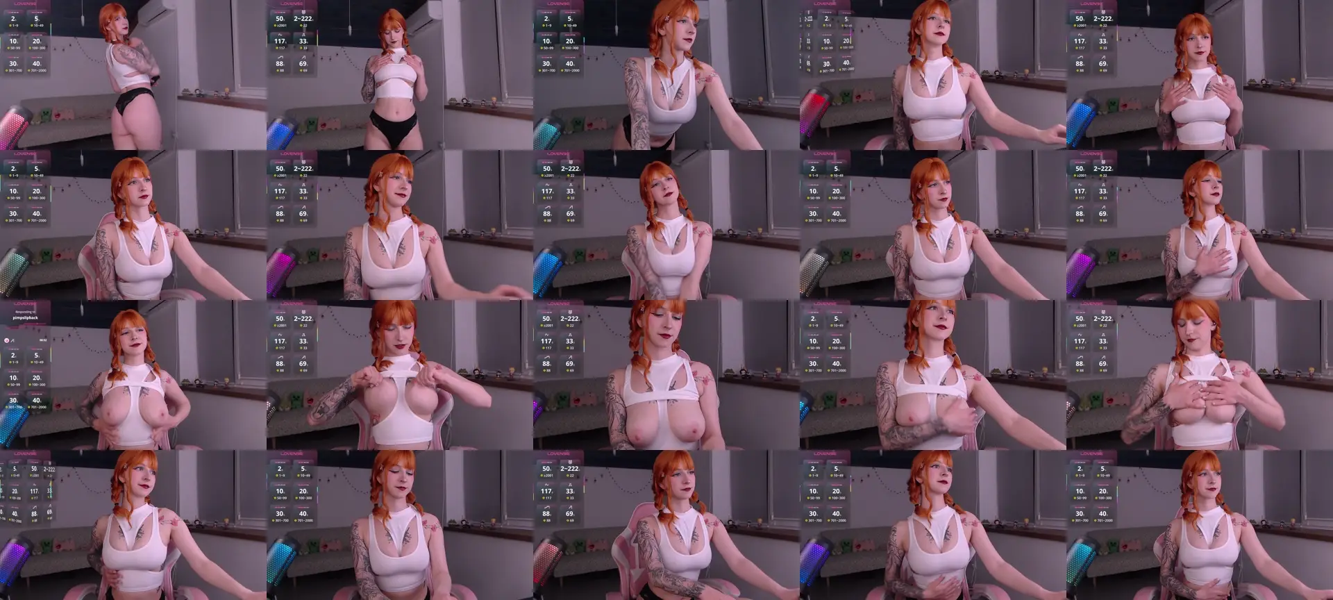 AkikoHentai photo contact sheet