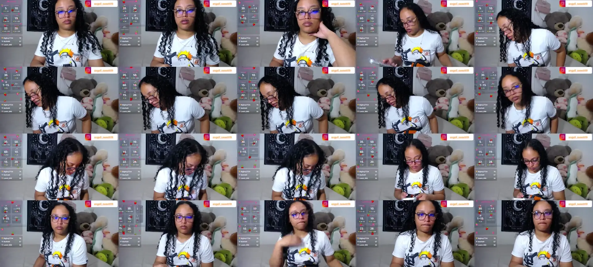 angela_angel photo contact sheet