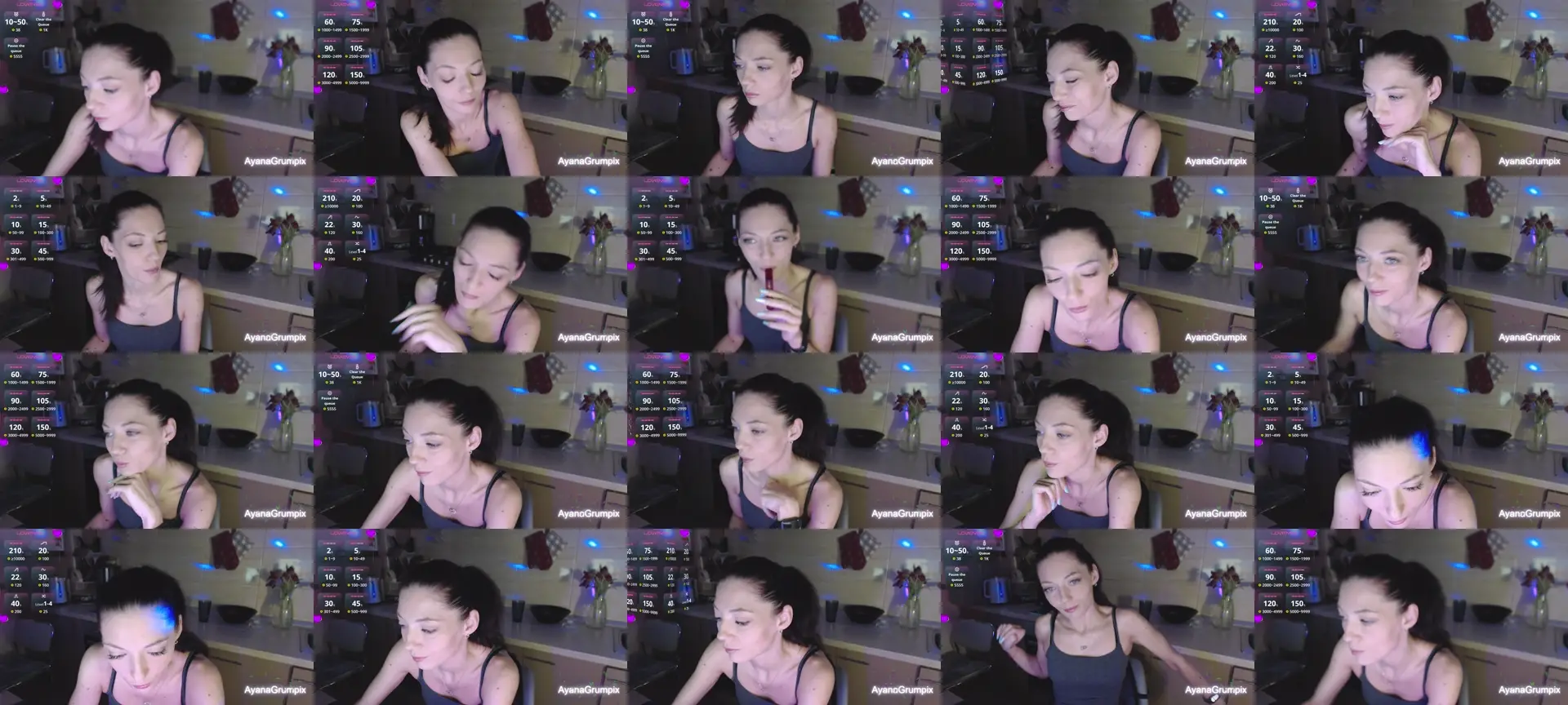 AyanaGrumpixx photo contact sheet