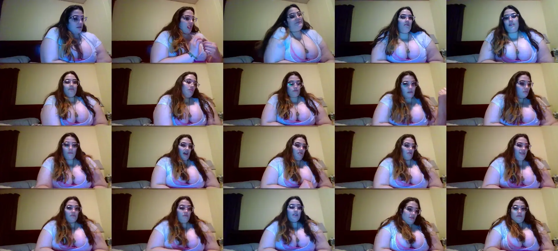 bbwdabkitty1 photo contact sheet