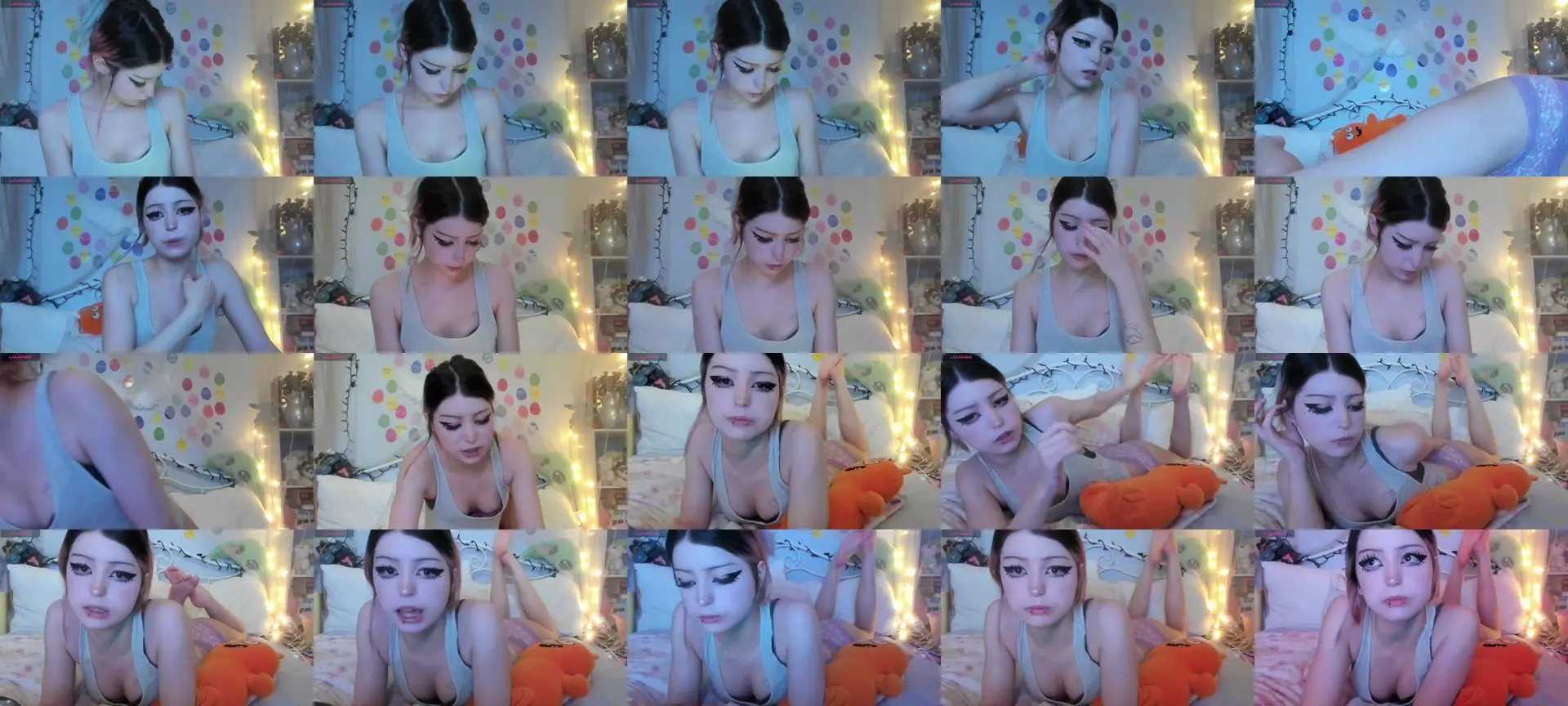Bunnyislewd photo contact sheet