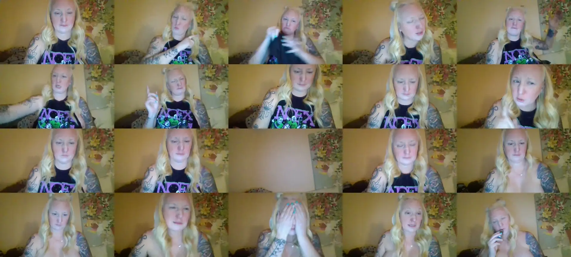 CallieXO43 photo contact sheet