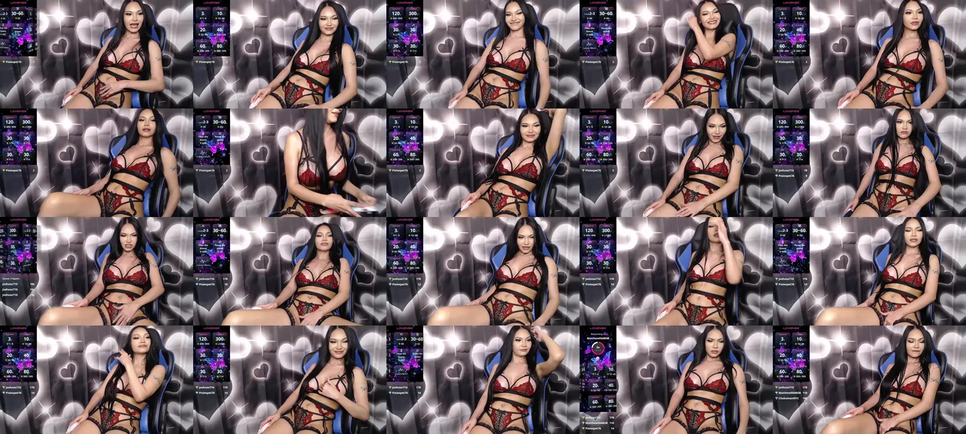 Candyybae photo contact sheet