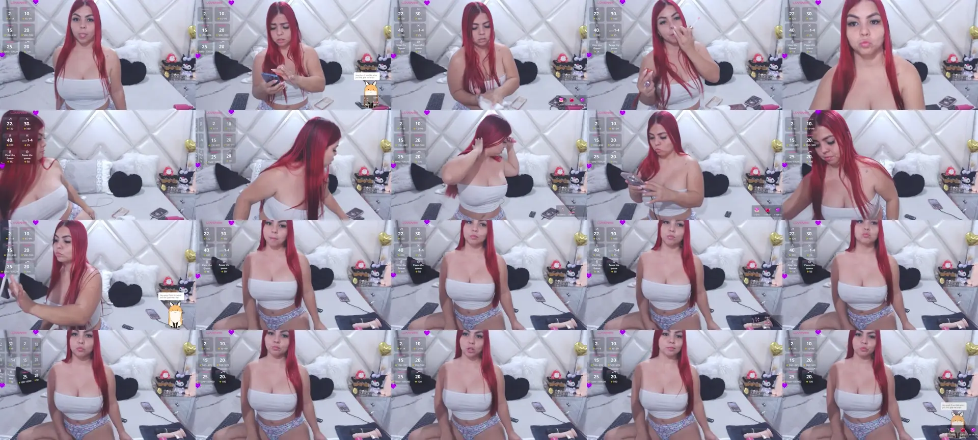 Carolaynxx photo contact sheet