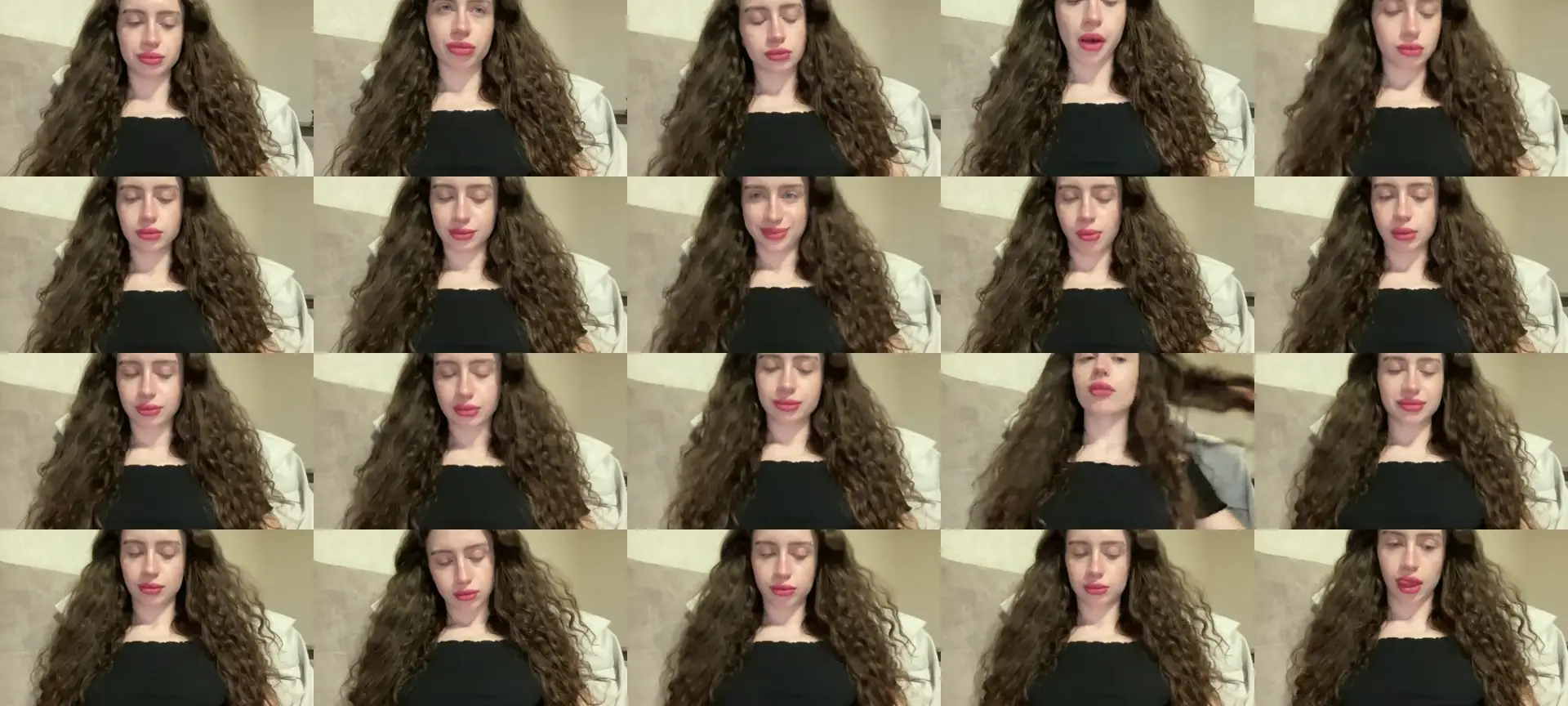 CurlyDream photo contact sheet